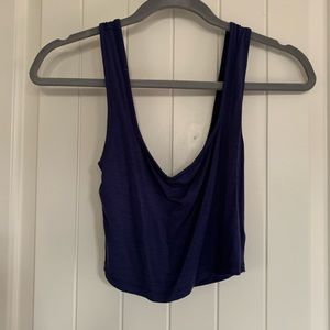 Navy crop top